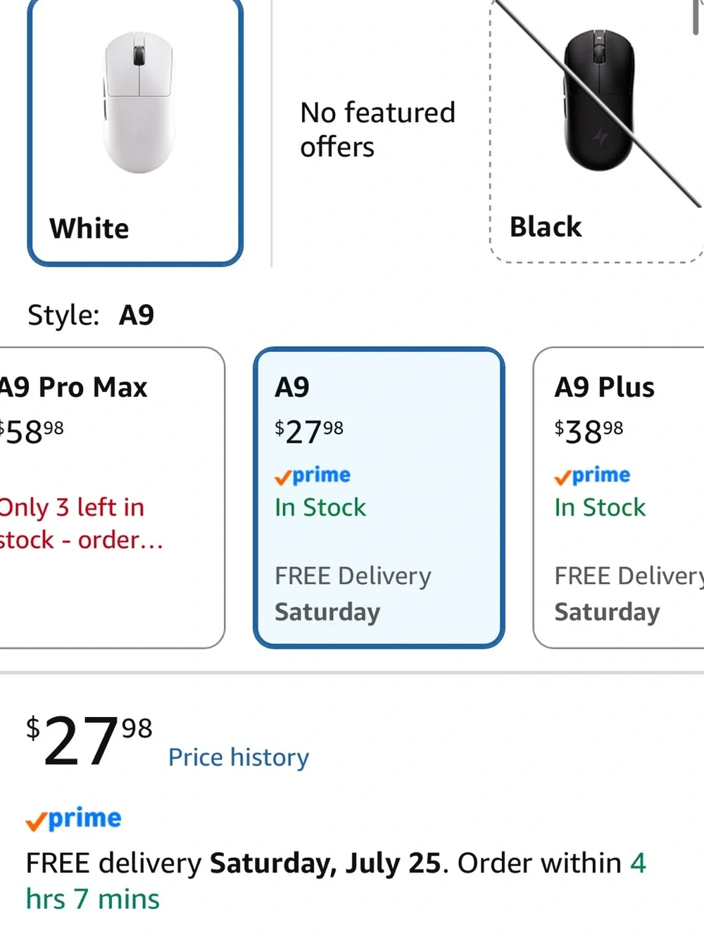 ATK Gear A9 Dragonfly Lightweight Wireless Mouse